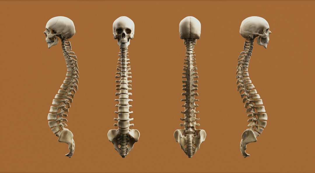 Bel fıtığı ve omurga değerlendirmesini temsil eden anatomik omurga görseli